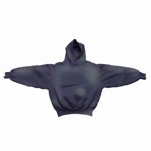 Sudadera con capucha de peso pesado para hombre con logotipo personalizado a precio barato 100% algodón hombro caído 400-500 sudaderas térmicas de gran tamaño de lana de algodón GSM - Product Image 3