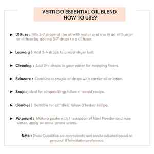 Mezcla de Aceites Esenciales 100% Pura Vertigo: Té Blanco, Incienso, Naranja Dulce, Mirra, Pomelo, Geranio, Sándalo, Pino - Product Image 4