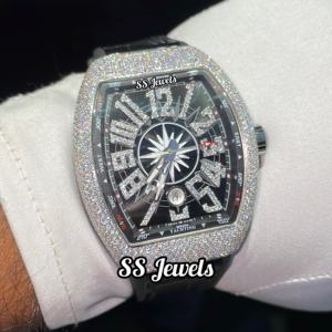 Montre mécanique de luxe unisexe en acier inoxydable Verre glacé Diamant Moissanite VVS Personnalisé Sport Affaires Simple 20mm 41mm - Product Image 2