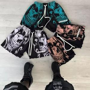 Custom Graphics Logo Summer Style High Quality Breathable Reflective Cotton Blank French Terry <b>Shorts</b> for Men - Product Image 3