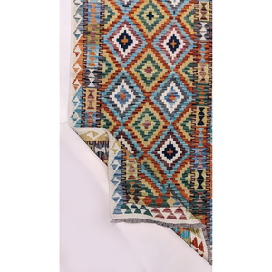 พรมกิลิม ไมมาณา อัฟกานิสถาน ขนาด 206 x 79 ซม. แบบเส้นทางเดิน - Product Image 2