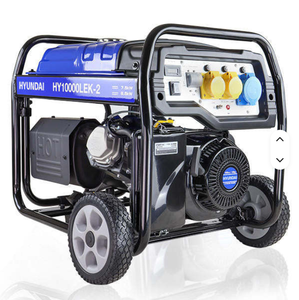 เครื่องกำเนิดไฟฟ้าเบนซินแบบโครงเปิด 8kW 10kVA สตาร์ทด้วยระบบไฟฟ้า AVR แบบมีล้อ 230V 115V คลื่นไซน์บริสุทธิ์ 50/60Hz สำหรับใช้ในบ้าน สำรองไฟสถานที่ - Product Image 1