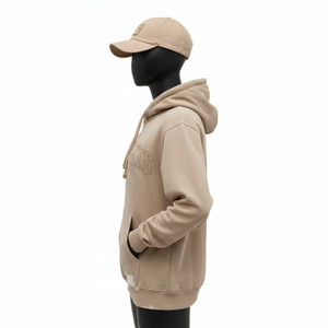 Women Pullover <b>Hoodie</b> Premium Quality 320 GSM Brushed Fleece Cotton Polyester <b>Sand</b> Tone Custom Logo women's basics <b>Hoodie</b> - Product Image 3