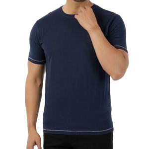 Camiseta Vintage de Punto Elástica Lisa, de Tejido Grueso de 250 g, Ajuste Delgado, Anti-Pilling, Transpirable, Personalizable y en Blanco - Product Image 1