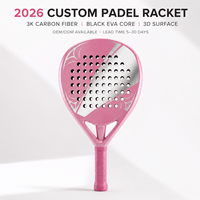 JAS Vente Flash Raquette de Padel Personnalisée OEM ODM Usine Vente en Gros Expédition Mondiale Fibre de Carbone 3K 12K 18K Votre Logo Échantillon Gratuit
