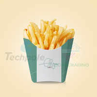Boîte en papier écologique au design personnalisé pour emballage alimentaire de restaurant de frites avec logo personnalisé et gaufrage pour sushi