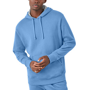 Sweat-shirts à cordon de serrage décontractés en coton 100% de haute qualité, légers, pour hommes, avec poche, couleur unie, sweat-shirts pour hommes, pull-over pour hommes - Product Image 4