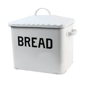 Kotak roti buatan tangan, bentuk persegi panjang baru kotak roti dan Tong untuk Aksesori dapur untuk wadah penyimpanan makanan di grosir