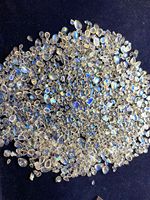 Pierre de lune naturelle arc-en-ciel de qualité supérieure, feu bleu, multi-formes et tailles, Cabochons de pierres précieuses calibrés, vente en gros, usine