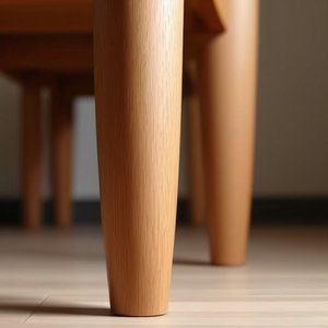 Furniture Legs Angle Bracket Leg L.300mm Beech Wood - Product Image 3