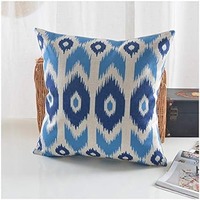 Großhandel 18x18 Boho Block Print Kissen bezüge Hand gefertigte Euro Pillow Shams Landhausstil Farm house Home Hotel Kissen bezüge