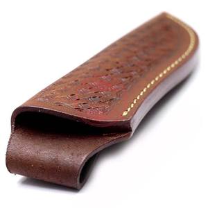 ใบมีดมีดพร้อมการรองรับ OEM ปลอกหนังเม็ดละเอียดทำด้วยมือผลิตตามสั่ง - Product Image 3