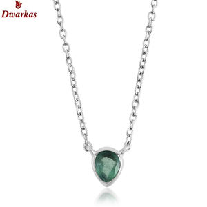 Gran oferta, colgante de collar de plata de ley 925 con esmalte verde, joyería de cadena de estilo clásico para mujer para compromiso de boda - Product Image 5