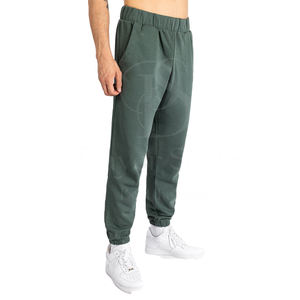 Pantalon de jogging décontracté pour homme en coton, mi-long, écologique, respirant, coupe droite, avec cordon de serrage, jambe large, léger, vente en gros OEM ODM - Product Image 1