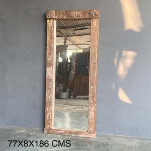 WOODEN MIRROR FRAME <b>Vintage</b> Mirror Frame decorative <b>accessory</b> Handcrafted living space decoration designer mirror in bulk price - Product Image 3