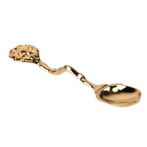 Cuillère à thé polie miroir multi-finition à poignée de style zig zag fabriquée à la main, parfaite pour la vaisselle unique de l'Inde - Product Image 5