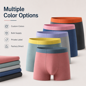Ropa interior personalizada Loggo para hombre al por mayor 100S, tela modal, archivo interior antibacteriano, ropa interior novedosa de moda de doble capa para hombre - Product Image 5