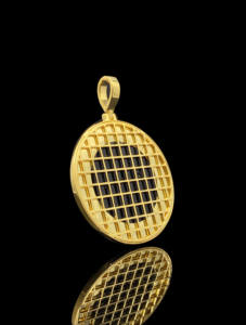 Pendentif en acier inoxydable personnalisé en gros, hip hop, diamant CZ glacé - Product Image 2