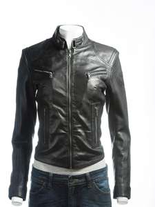 Chaqueta de Motocicleta de Cuero de Oveja Genuina de Alta Calidad, Impermeable, Reversible, con Cremallera, para Invierno, Talla Grande, Transpirable, Estilo Vintage para Mujer - Product Image 3