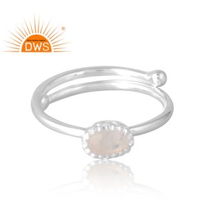 Superventas anillo de piedras preciosas de Luna arcoíris Natural de 925 esterlina, joyería personalizada para mujer, regalo para ella - Product Image 3