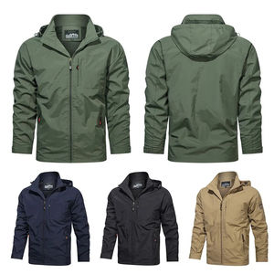 Veste d'hiver respirante personnalisable, imprimée, coupe-vent, imperméable, grande taille, pour homme, 100% nylon, légère, pour usage extérieur - Product Image 6