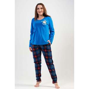 BAYAN P.SUPREM XXL O YAKA UZUN KOL ETEGI OVAL CEPLI PIJAMA TAKIM - SAX - SAX - Product Image 2