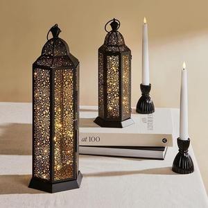 Décoration de Ramadan, centre de table en métal, design islamique en forme de lune et d'étoile, durable, parfait pour la décoration de la fête de l'iftar - Product Image 6