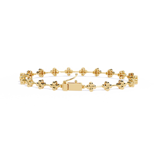 18K <b>Gold</b> Bracelet with Fabulous Lab Grown Diamond Elegant Diamond Bracelets & <b>Bangles</b> - Product Image 5