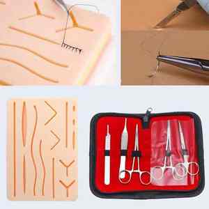 Kit complet de suture Étudiants en médecine Comprend Suture Pratique Pad Outils Fils Aiguilles Manuel Médic Instrument pour la formation - Product Image 5