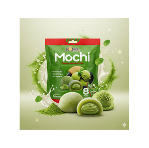 Mochi au matcha crémeux de la Famille Royale 180g – Ingrédients : sucre de maltose, garniture au lait, 21 % de riz glutineux - Product Image 5