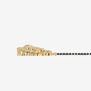 Mangalsutra en or 18 carats pour femmes avec diamant Moissanite, bijou élégant - Product Image 3