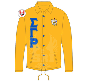 Veste de coach pour femmes avec broderie de la sororité Sigma Gamma Rho |   Vestes de coach personnalisées brodées pour femmes de la sororité SGRho - Product Image 2