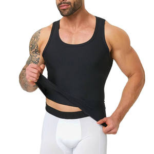 Custom wholesale Men <b>muscle</b> fit ribbed gym <b>vest</b> top hot 2026 custom logo sports tank top for fitness training workout - Product Image 2