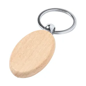 Porte-clés en bois personnalisés Wokke pour le merchandising - Product Image 2