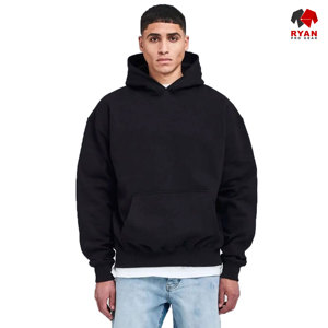 Sudadera con Capucha para Hombre Ryan Pro Gear con Logotipo Personalizado en la Parte Delantera, Tejido de Felpa 100% Algodón, Transpirable, Informal, para Invierno, ODM - Product Image 1