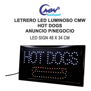 LED Hot <b>Dogs</b> Display <b>Sign</b> for Business - Assorted Colors - Product Image 3
