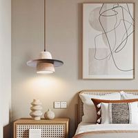 Lampe suspendue LED réglable en hauteur en travertin jaune Wabi Sabi de style nordique, luminaire moderne