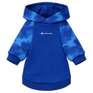 Blue Camo Dog Hoodie Soft <b>Fleece</b> Pet Sweatshirt With Hood Cozy Warm Pullover Winter Wear For Small Medium Dogs - Product Image 4