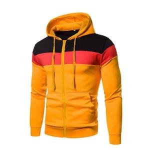 Nueva Sudadera con Capucha para Hombre, Estilo Color Block, Informal, Elegante, Duradera, Mangas Raglán, Personalizable, Felpa, Bordada, 100% Algodón - Product Image 1