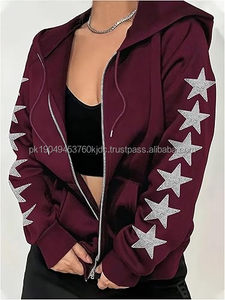 Sweat à capuche personnalisé OEM avec fermeture éclair par Waseem Impex, sweat à capuche d'hiver de haute qualité en molleton 100% coton, respectueux de l'environnement, pour hommes et femmes - Product Image 2