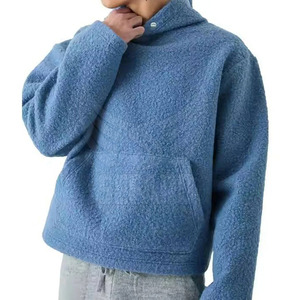 Servicio OEM Nuevo estilo Polar Fleece Hoodies Alta calidad Color sólido Basics Polar Fleece Hoodies - Product Image 2