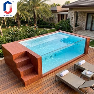 Kit de Piscina de Fibra de Vidrio de Fácil Instalación, Protección UV, Diseño Ecológico para Espacios Exteriores, Piscina de Fibra de Vidrio Estilo Resort para Diversión Familiar - Product Image 1