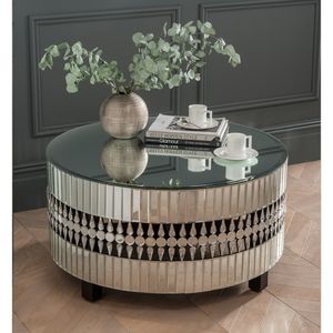 Table basse en métal couleur argent, moderne et élégante, meubles de salon avec plateau de thé pour la maison, hôtel ou restaurant - Product Image 4
