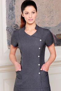 Nouveau haut tunique de gommage médical unisexe de haute qualité avec poche en option tissu sergé confortable couleur et logo personnalisables - Product Image 5