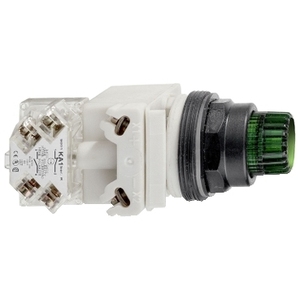 For SCHNEIDER ELECTRIC Harmony 9001SK Plastic Projecting Green 30mm Spring Return Illuminated Push-<b>Button</b> Switches 9001SK2L38LGG - Product Image 1