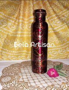 Venta al por mayor botella de cobre a prueba de fugas y a prueba de suciedad diseño con función sin juntas vasos de plástico favoritos para Ayurveda Yoga - Product Image 6