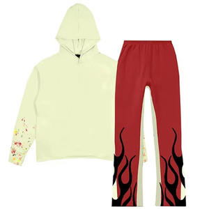 Survêtement de sport d'entraînement de haute qualité Panneau personnalisé Hommes Ensembles Deux pièces Jogging Designs Survêtements est un prix très raisonnable - Product Image 5