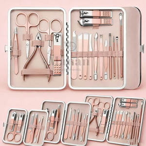 Kit de soin des ongles professionnel de haute qualité et durable, outils de manucure et de pédicure pour la maison et les voyages, en acier inoxydable - Product Image 5