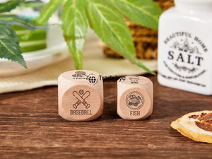 Elegante Juego de Dados Poliédricos de Madera, 7 Piezas, Hechos a Mano, Ecológicos, Duraderos, para Juegos de Mesa, Coleccionistas de RPG, Tradebyd - Product Image 3