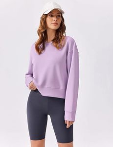 Sweat-shirts pour femmes 2026, tendance, surdimensionnés, à manches longues, coupe courte, confortables et élégants pour l'hiver, fabriqués au Bangladesh - Product Image 3